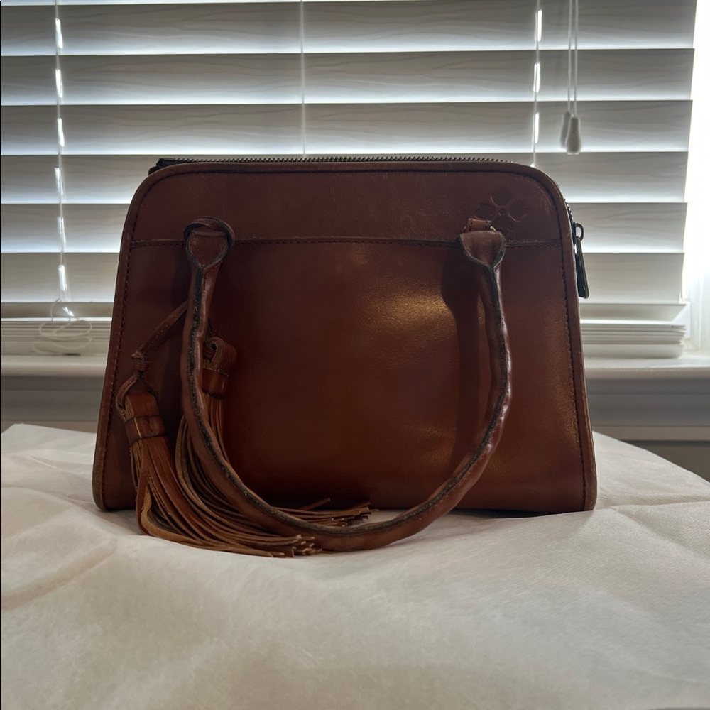 Patricia Nash Paris satchel tan
